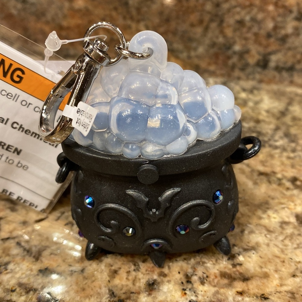 2-pc “Light-Up Color-Changing Spooky Cauldron PocketBac Holder w/Clip + Gel” NWT - Picture 5 of 11
